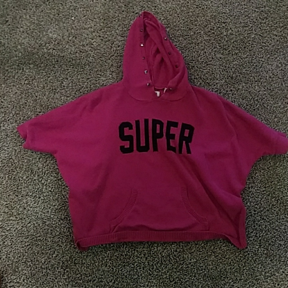 Kids sweatshirt crop with short sleeves